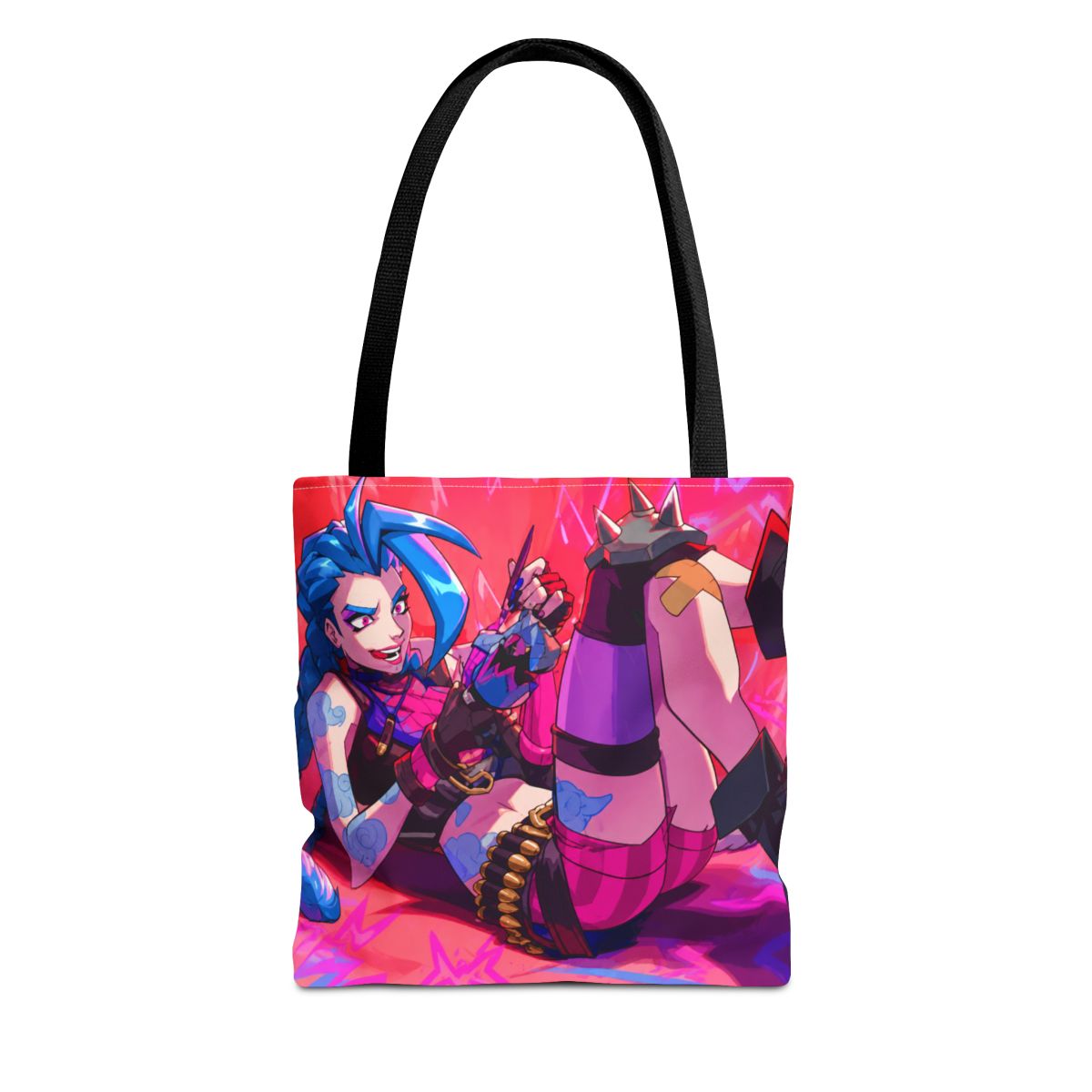 Playmat - Jinx - Riftbound 2KXO League of Legends TCG Game Mat 24"x14" (600x350x3mm) Gamer Desk Mat Stitched Edges Protective bag included