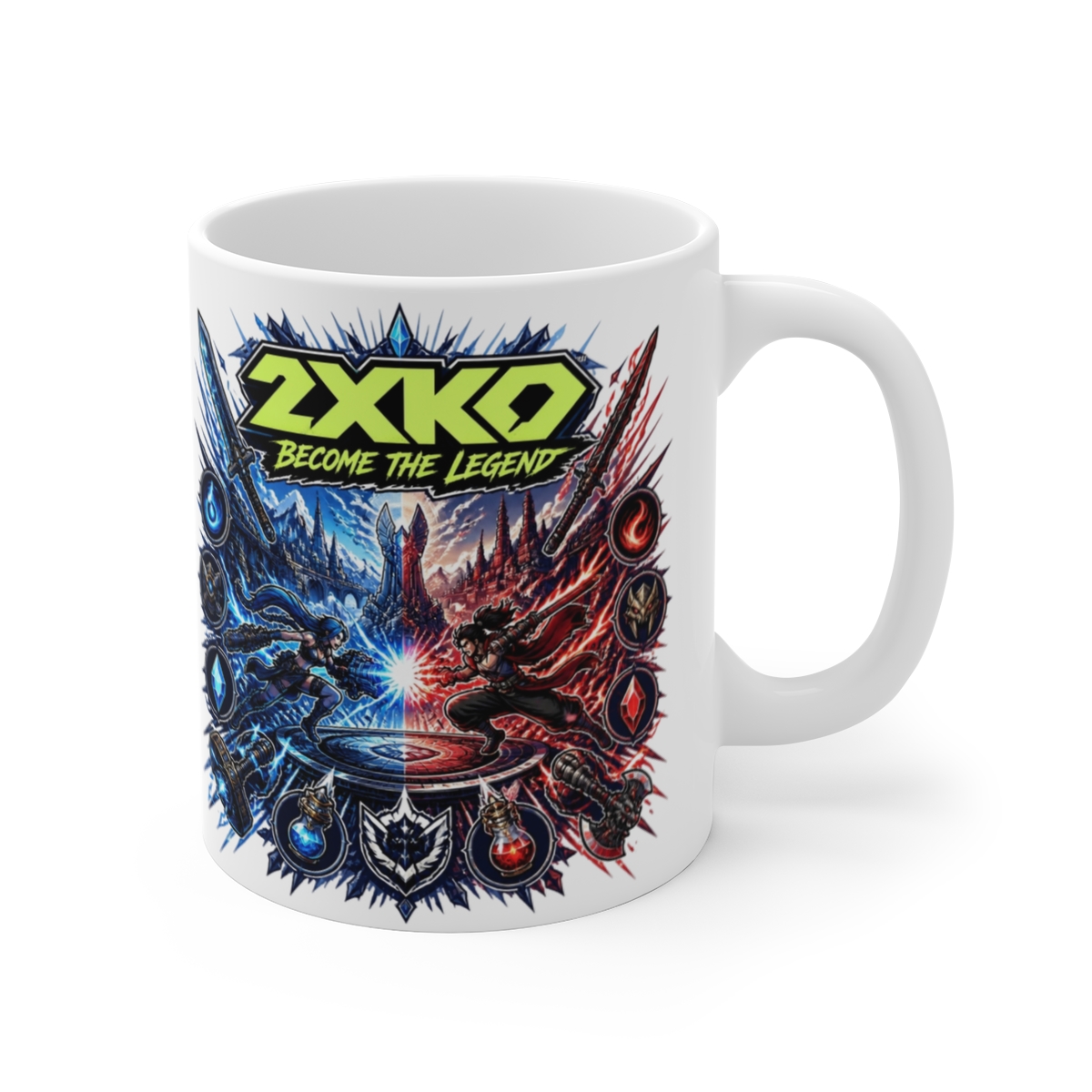 2XKO "2XKO: Become the Legend" White Mug