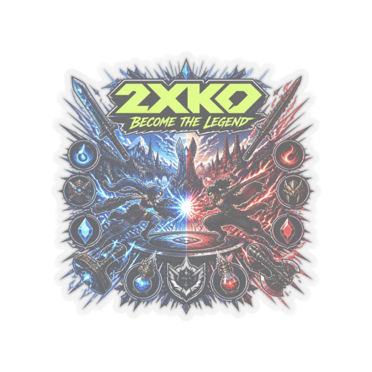 2XKO "2XKO: Become the Legend" Sticker