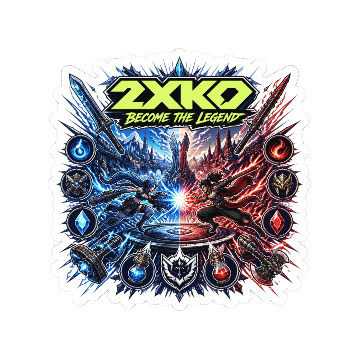 2XKO "2XKO: Become the Legend" Sticker