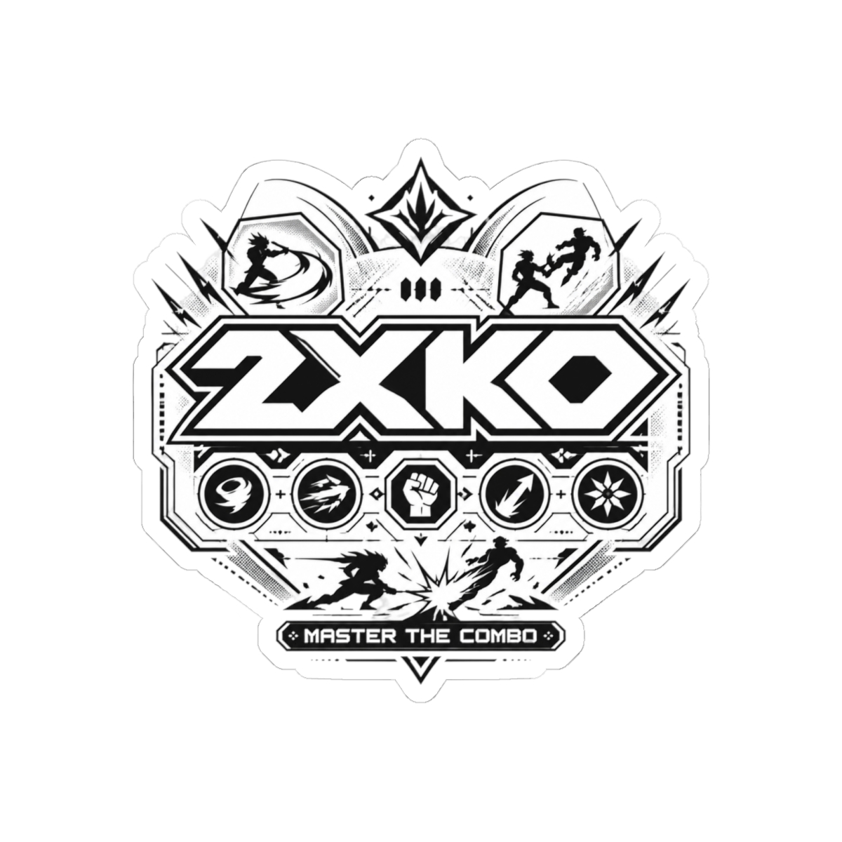 2XKO "Master the Combo" Sticker — official 2XKO stickers